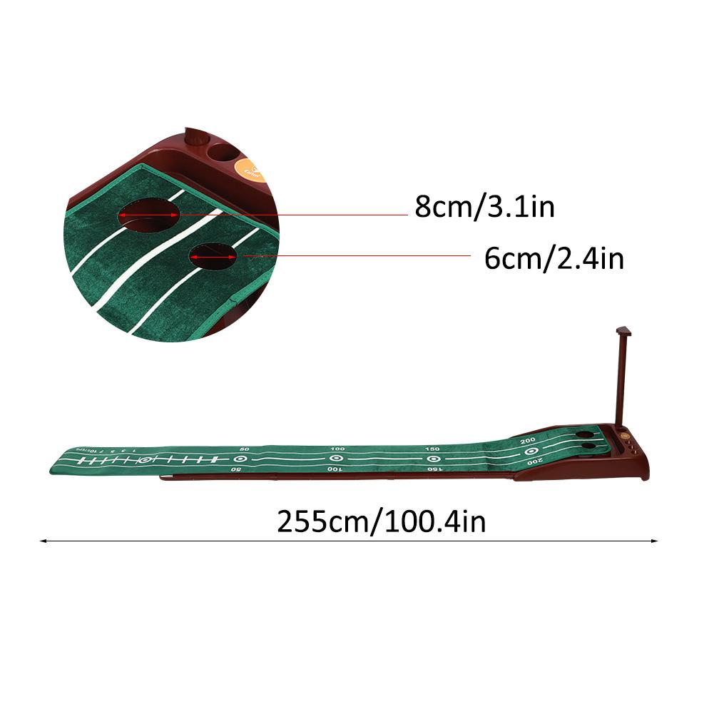 Indoor Foldable Golf Putters Putting Trainer Set Training Equipment for Practicing