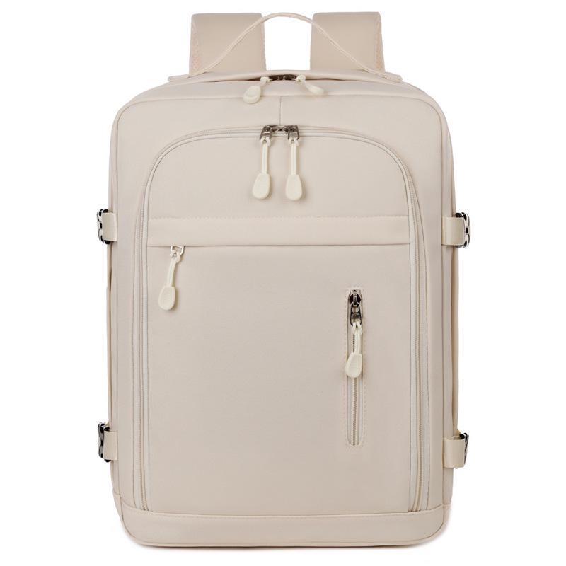 

Cross-Border Multifunctional USB Commuter Laptop Backpack for Short Business Trips брудно-білий