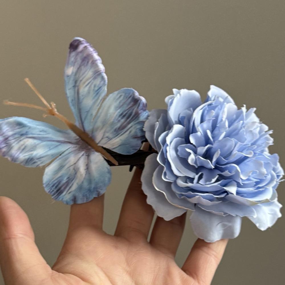 

Pearls Butterfly Flower Hair Clip Sweet Barrettes Elegant Hairpin Girls