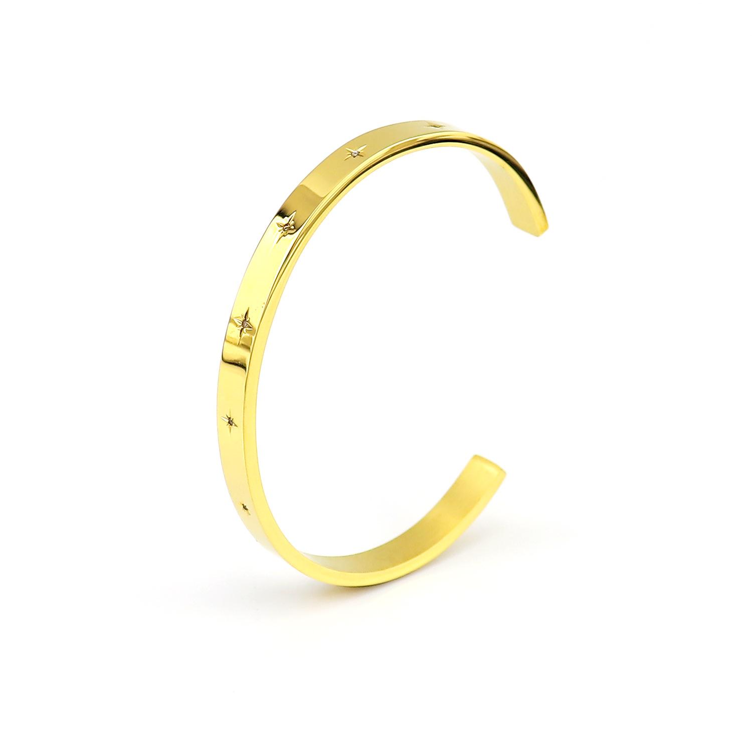 

Браслет Wind из титановой стали, женский браслет из нержавеющей стали с инкрустацией цирконием, ретро-браслет.