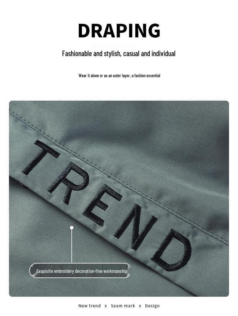 2025 Men's Casual Hooded Jacket - Spring/Autumn Fashion, Lightweight, Loose Fit, Sports Cardigan