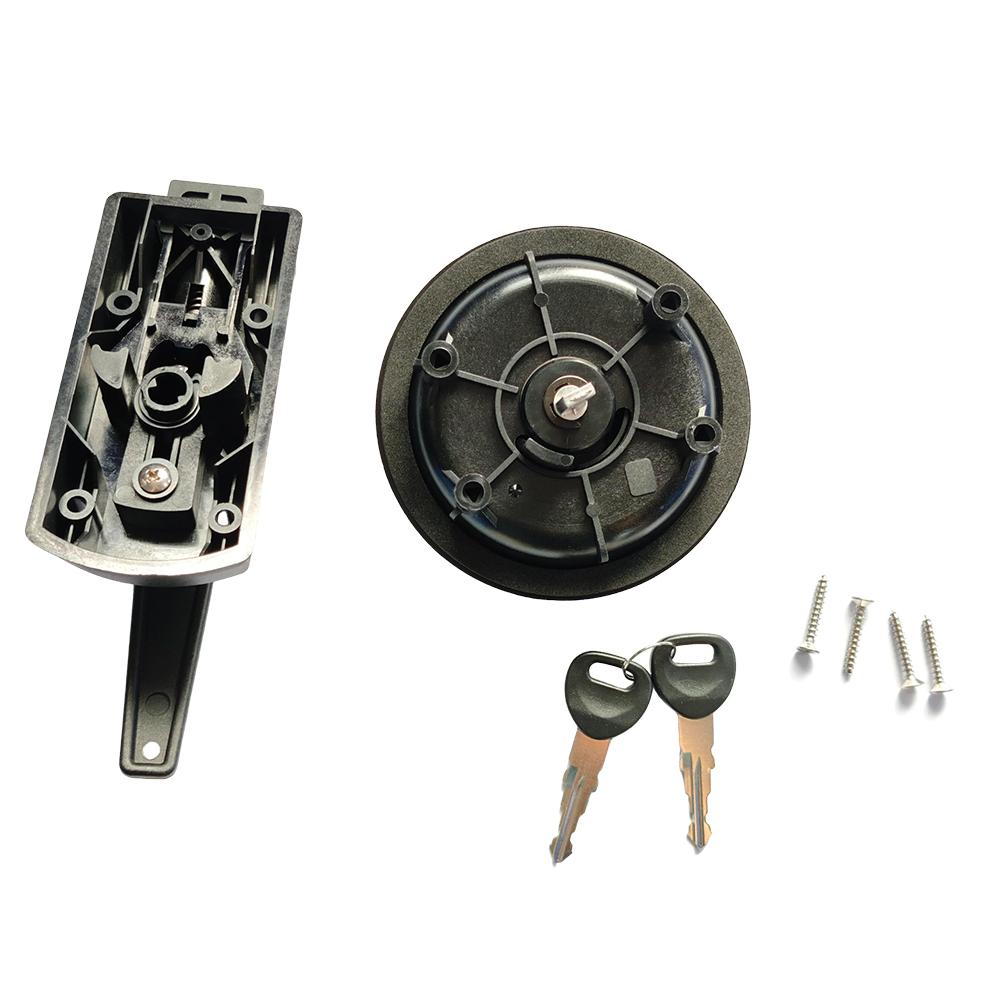 Caravan Zinc Alloy Circular RV Door Lock For RV Motorhome Complete Door Lock C/W Barrel Right Hand RV Parts & Accessories