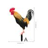 YKLU069-256 3D Rooster, Hen, Duck & Pig Outdoor Garden Decoration Plug