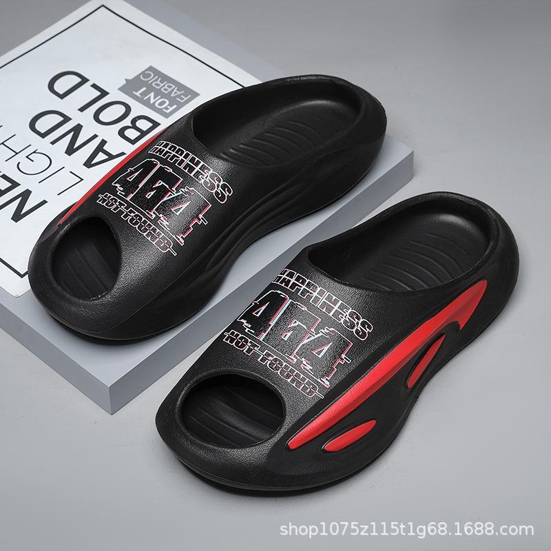 Slippers Couple New Summer Thick Bottom Non-slip Casual Sandals Fashion Double Color Beach Thick Bottom Sports One Word