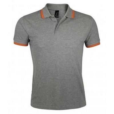 Mens Pasadena Tipped Short Sleeve Pique Polo Shirt