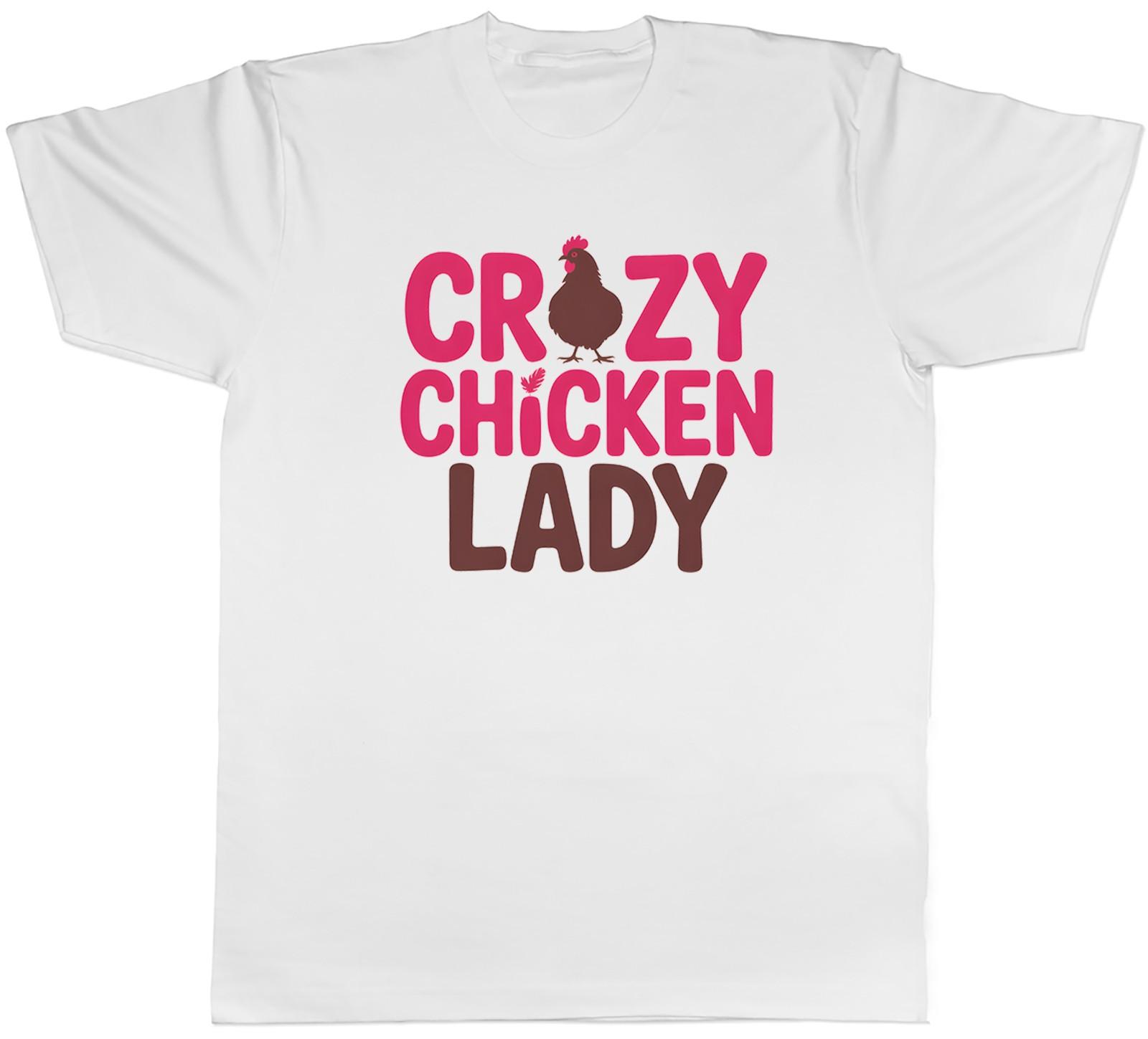 Crazy Chicken Lady Funny Mens T-Shirt Tee Gift Top S