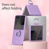 Shockproof Frosting Ring Phone Case for Samsung Galaxy Z Flip 7FE 6 5 4 3 Flip6 Flip5 ZFlip7 5G Fall Prevention Protective Cover