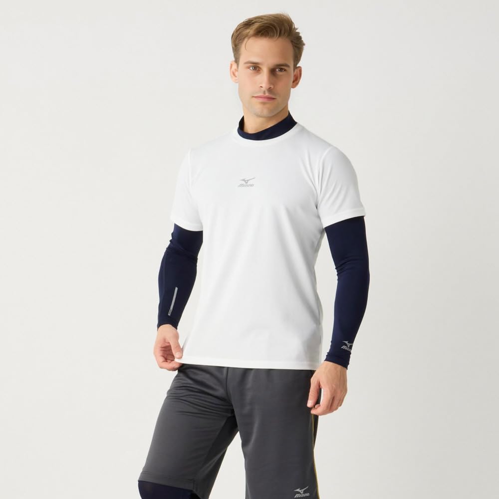 Trainingsbekleidung Weiche Kompression Hoher Kragen Große Größen L Shirt, Feuchtigkeitsableitend, Schnelltrocknend, K2JACM51, Marineblau,