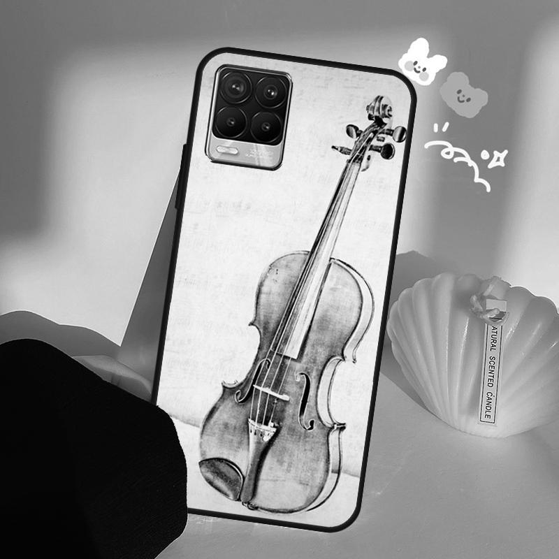 

Musical Notes Violin Classical Case For Realme C63 C61 C55 C51 C53 C25 C65 C67 C71 C75 11 12 13 14 15 Pro Plus GT6 GT7 Pro Realme C71 4G