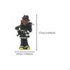 Firefighter Statue Resin Ornament Housewarming Gift Realistic Modern Figure Sculpture Fireman