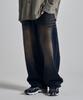 OTHERFITS Hip-Wide Vintage Blue Denim Pants (Dark Blue)