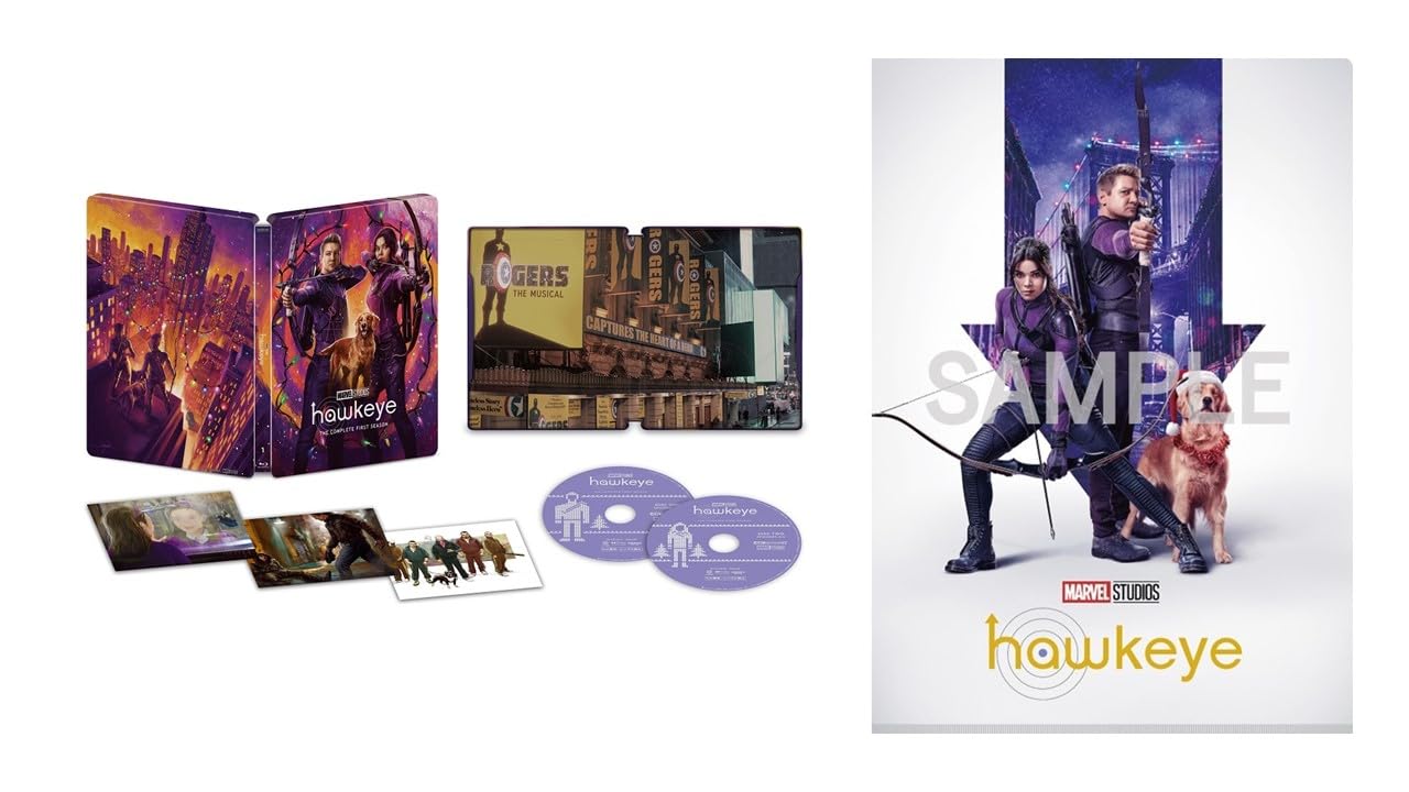 

Hawkeye 4K UHD Edition Steelbook with Clear File Collector s (Limited Edition) [Blu-ray] Double-Pocket