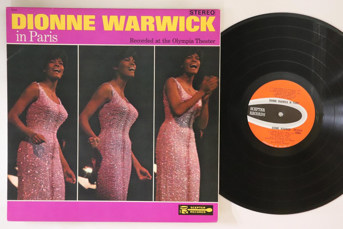 

LP Record DIONNE WARWICK In Paris SPS534 SCEPTER 1966 US SoulFunk Used