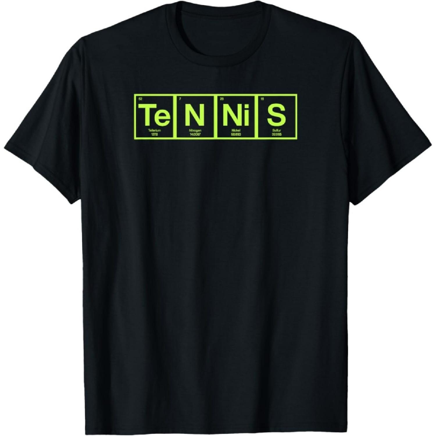 

Tennis Chemistry Nerd Love Tennis Periodic Table T-Shirt(1) XXXXXL чорний