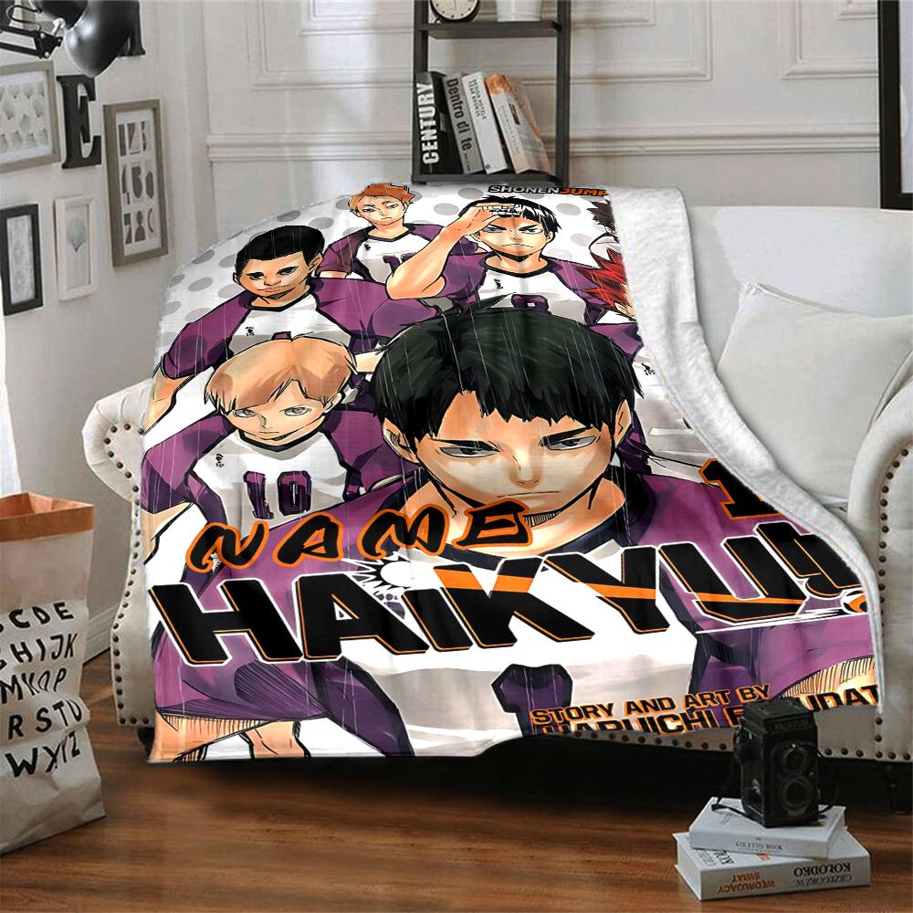 Individuelles 1 Stück Haikyuu!! Teamgeist Decke, Weiche und Bequeme Decke, Lässig Warm, Camping Reise Decke, Geburtstagsgeschenk Q91280