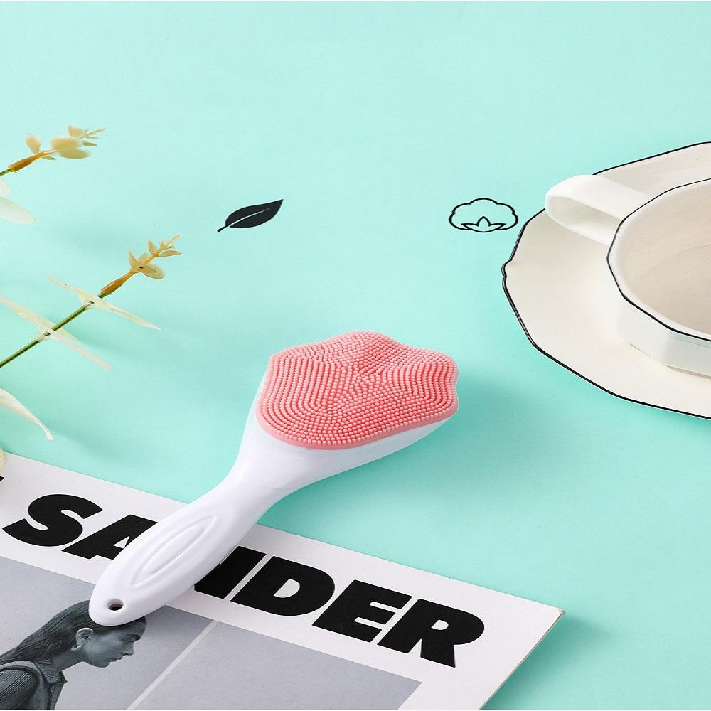 Wash Face Brush Silicone Manual Cat Claw Facial Cleanser Brush Soft Fur Brush Plastic Handle Face Brush Manual Cleansing Brush