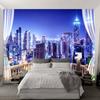 City Night View Photo Wallpaper 3D Study Room Mural Living Room Bedroom Background Wall Paper