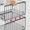 Organizador de Armario Armario de Ropa Cesta de Almacenamiento Alambre de Hierro Estante Apilable para Armario Percheros para Ropa Calcetines Ropa Interior