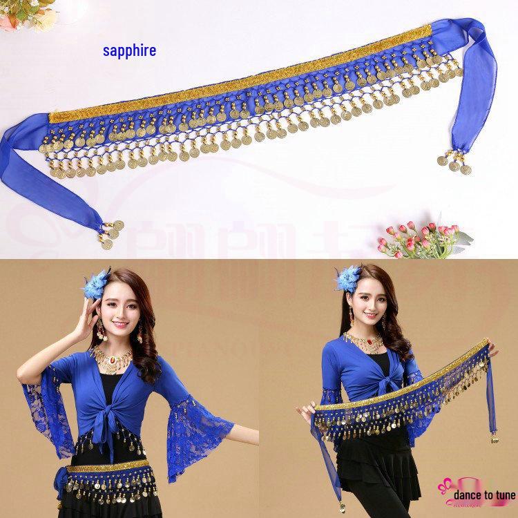 Indian Belly Dance Coin Waist Chain for Performance and Practice