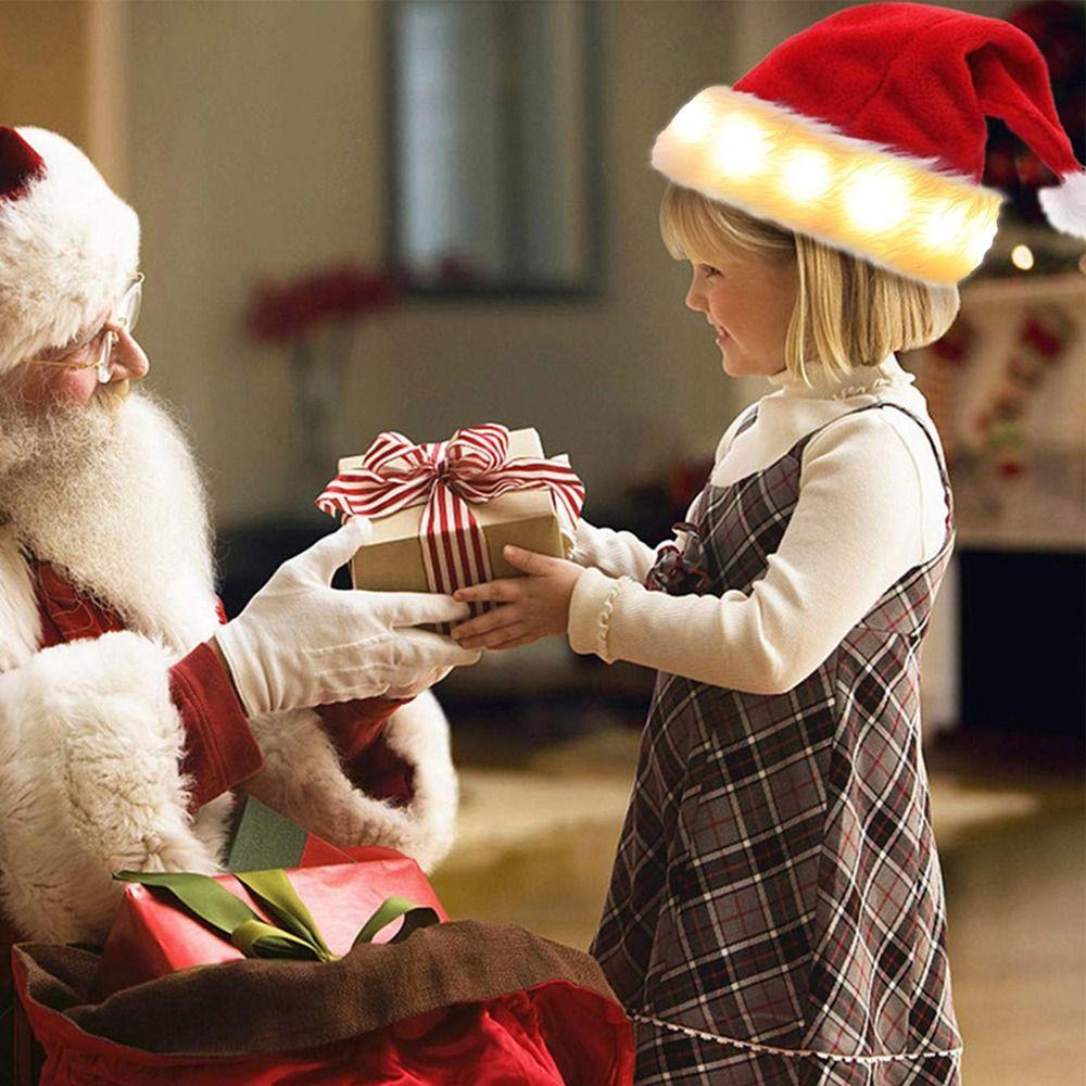 Elk Christmas Decorations Men Beanies Korean Winter Caps Christmas LED Hats Women Skullies Caps