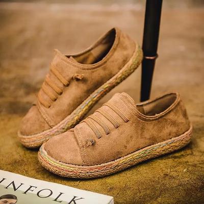 Flat Shoes Women's Leisure One-word Foot Thick-soled Peas Shoes Comfortable Feet Lazy Shoes Single Shoes Women Zapatos De Mujer