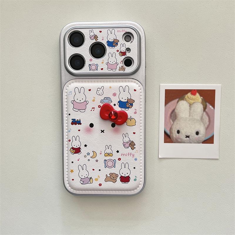 Cartoon Miffy iPhone 15/14 ProMax Anti-Fall Case