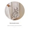 Bedside Hanging Organizer Multiple Pockets Durable Cotton Linen Large Capacity for Hospital Patient Bed Storage