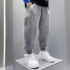 Spring Autumn Casual Boys Pants Loose Striped Pattern Long Style Trousers for Kids Teenage Children Sport Clothes 3-10 Years