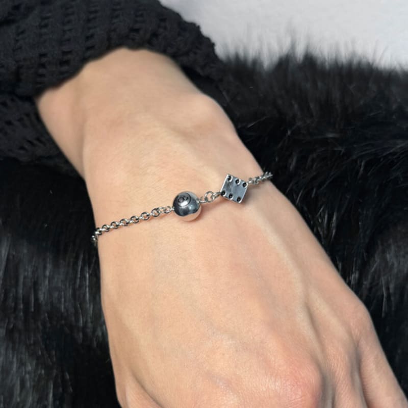 S SY 8ball & Würfelarmband