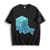 Icy Cube Guardian Tee - Minecraft Blue Jellyfish Unisex T-Shirt Mens Womens Tees Top