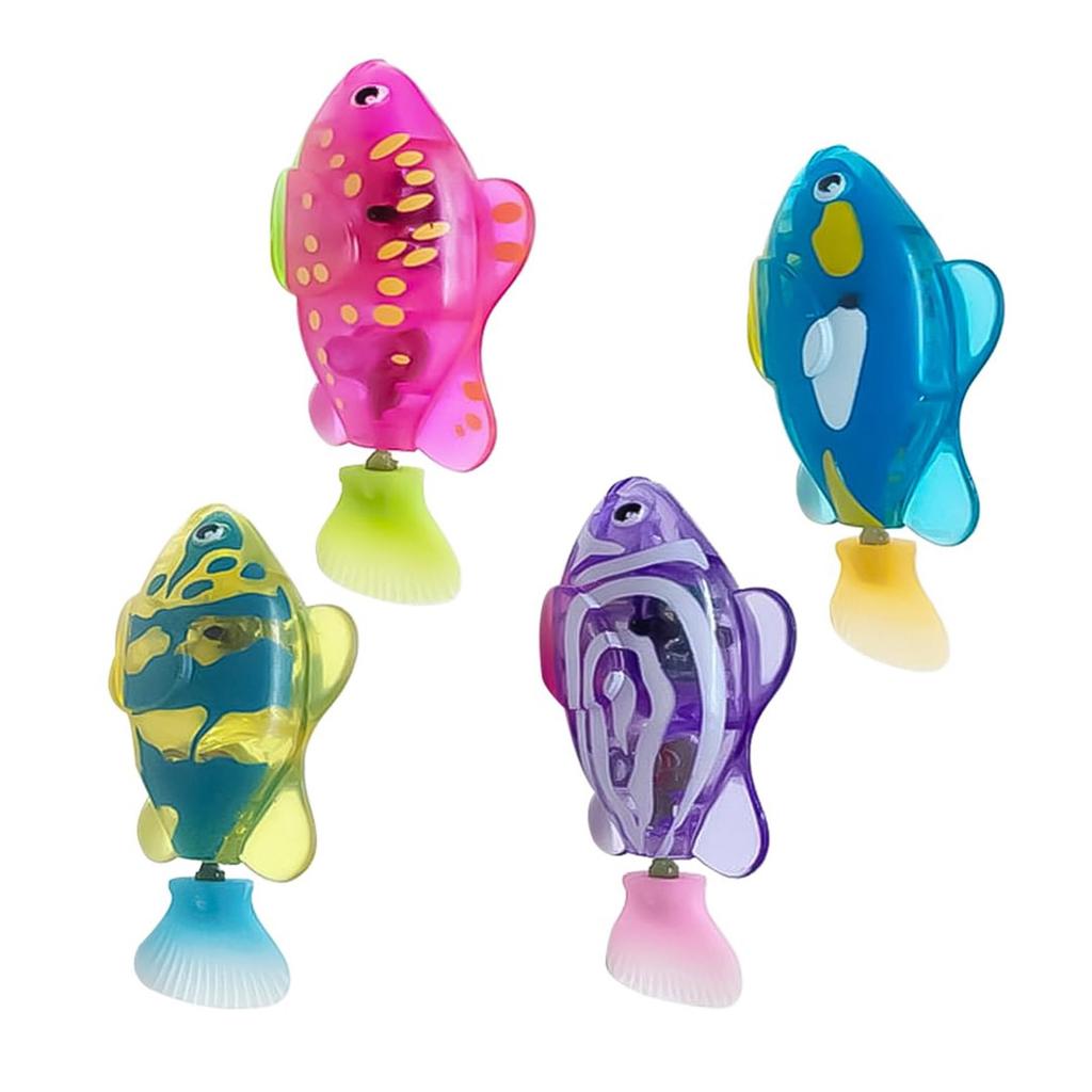 4pcs Interactive Electric Swimming Fish Cats Toy Automatic Motion Sensor Safe For Indoor Cats Exercise Entertainment