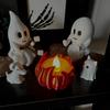 Ghost Campfire Flickering Gathering Spooky Cute Ghost Figurine Halloween Statue for Outdoors Indoor Night Gathering Family