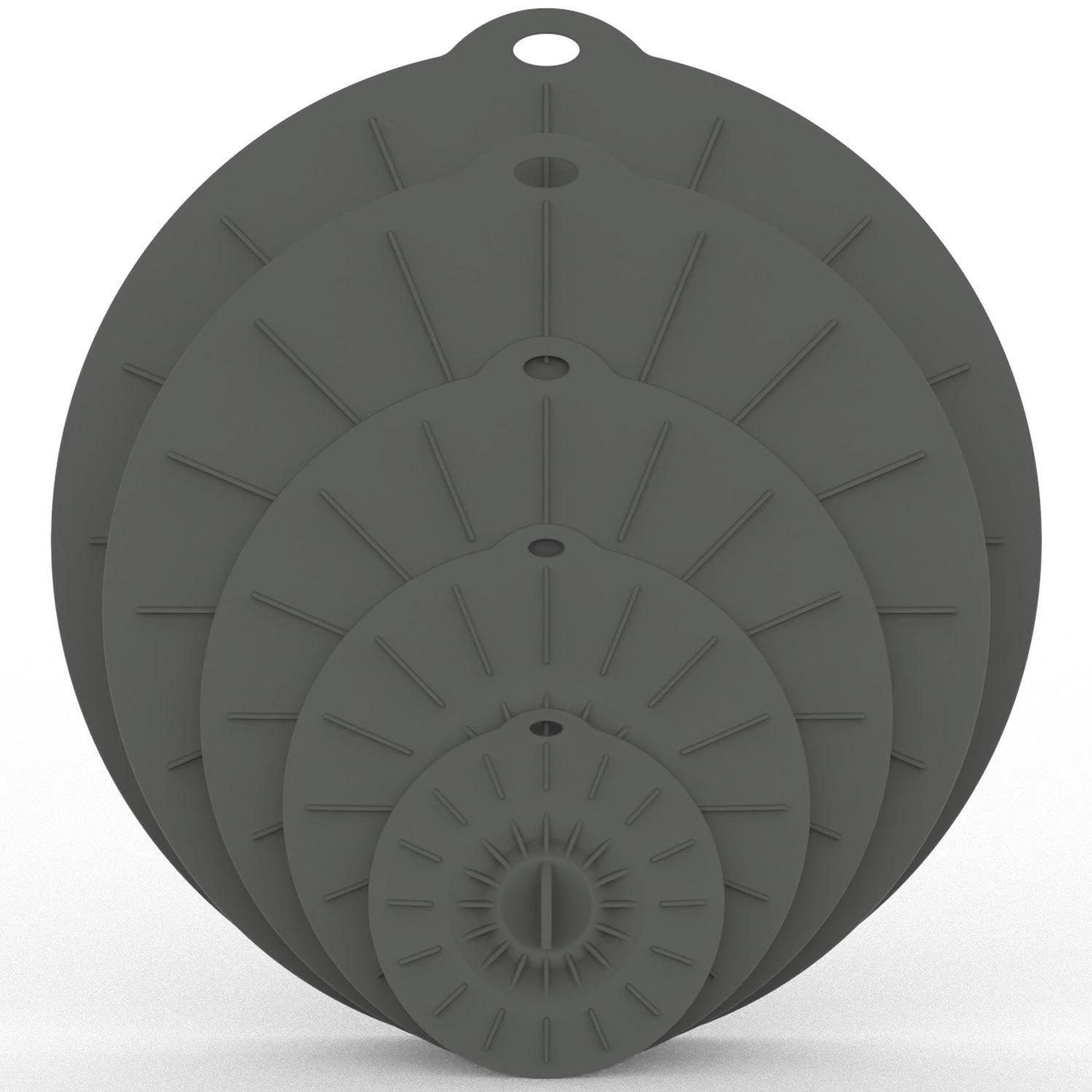 

Набор из 5 силиконовых крышек для сохранения свежести: Герметичный, термостойкий, легкоочищаемый Single Fresh-Keeping Cover 20cm