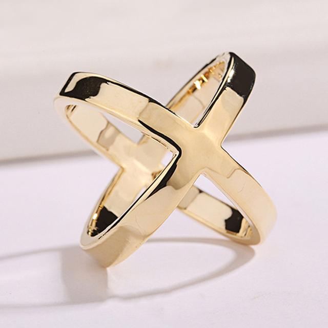 

Модные простые зажимы для шарфа с крестом, металлические броши в форме буквы X для женщин, шарфы с бантом, держатель с пряжкой, шали, ювелирные аксессуары