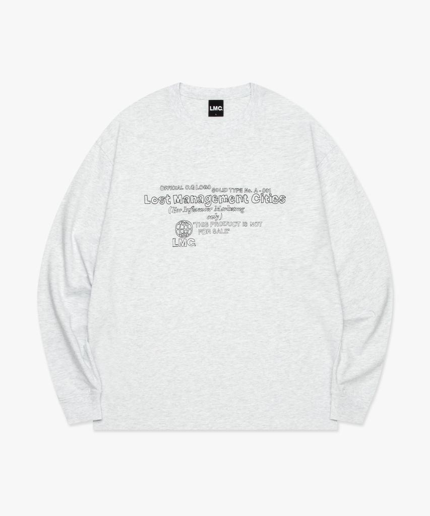 LMC Doodle Logo Long Slv Tee Light Heather Gray