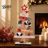 Handmade Xmas Table Centerpieces Christmas Tree Ornament, Wooden Letter Sign Decorative Ornaments Compact Stable Party Supplies for Holiday Home Decor
