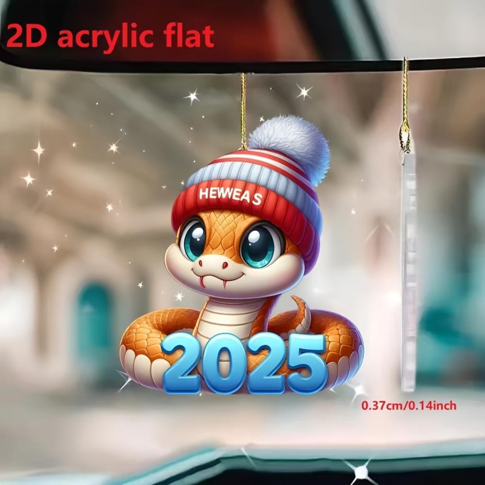 

Acrylic Car Ornament with Lanyard Car Pendant 2025 New Bag Pendant Home Decor