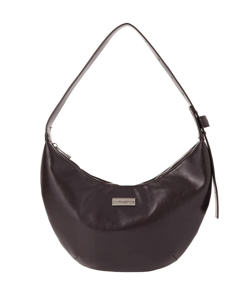 Chambros Basic Hobo Shoulder Bag [Brown]