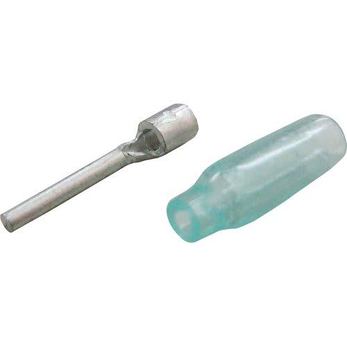 TRUSCO Bar-type Bare Crimp Terminal with Insulation Cap, Length 22.0 (10 Pieces) T-TC2-13.5V-STC