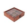 Gewürzbox aus Holz mit Löffelbehälter für Küchen-Masala
