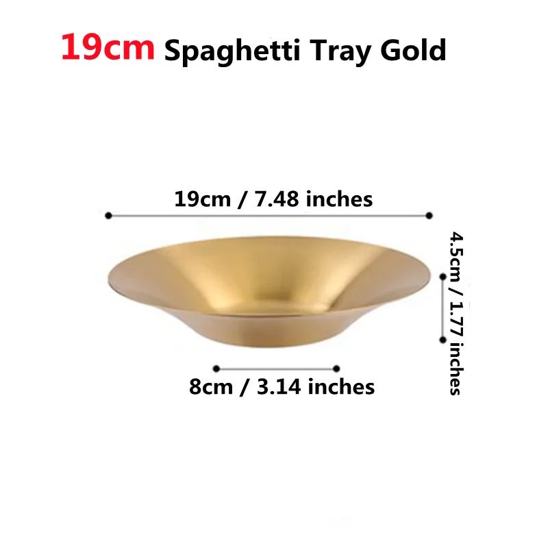 Stainless Steel Circular Salad Bowl Korean Tableware Golden Soup Fruits Noodle Ramen Bowls Food Container Utensils for Kitchen