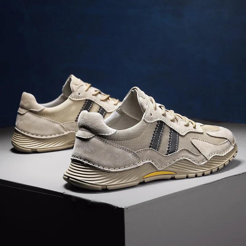 FashionHiking Shoes for Men Summer Breathable Climbing Trekking Shoes Outdoor Mens Sneakers Man Walking Male Shoes Plus Size