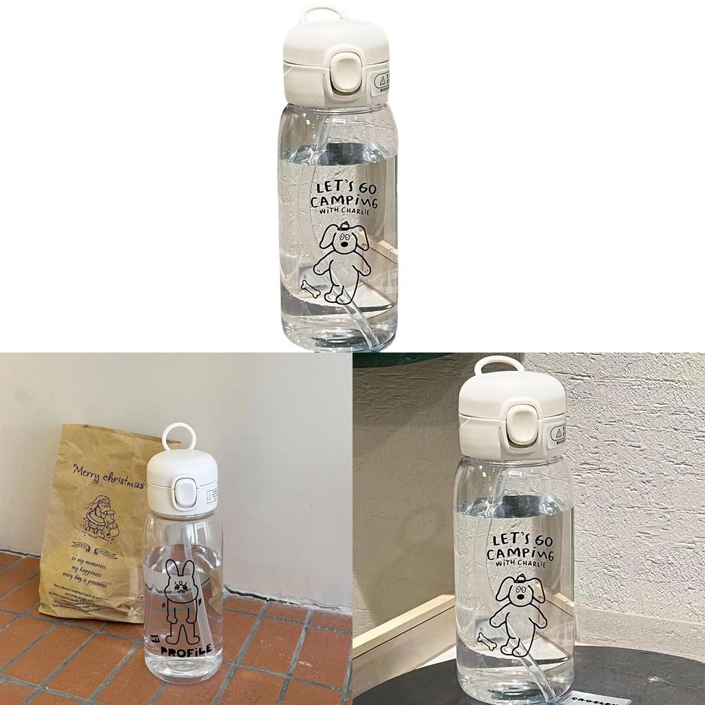 Bouncing Straw Water Bottle With Logo Portable Waterproof For Office And Travel