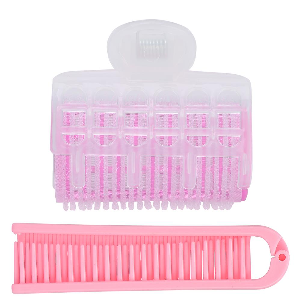 DIY Bangs Hair Roller Curler Hair Curling Styling Tool Women Hairdressing Curlers Set (Pink)
