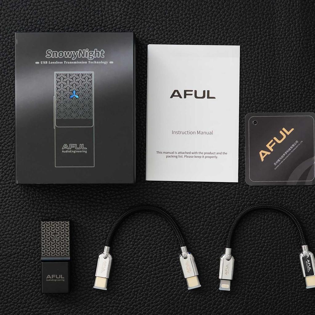 HiFiGo AFUL SnowyNight Portable USB DAC and Amplifier, Dual CS43198 DAC Chip Amplifier with Incredibly Low Distortion (Lightning)