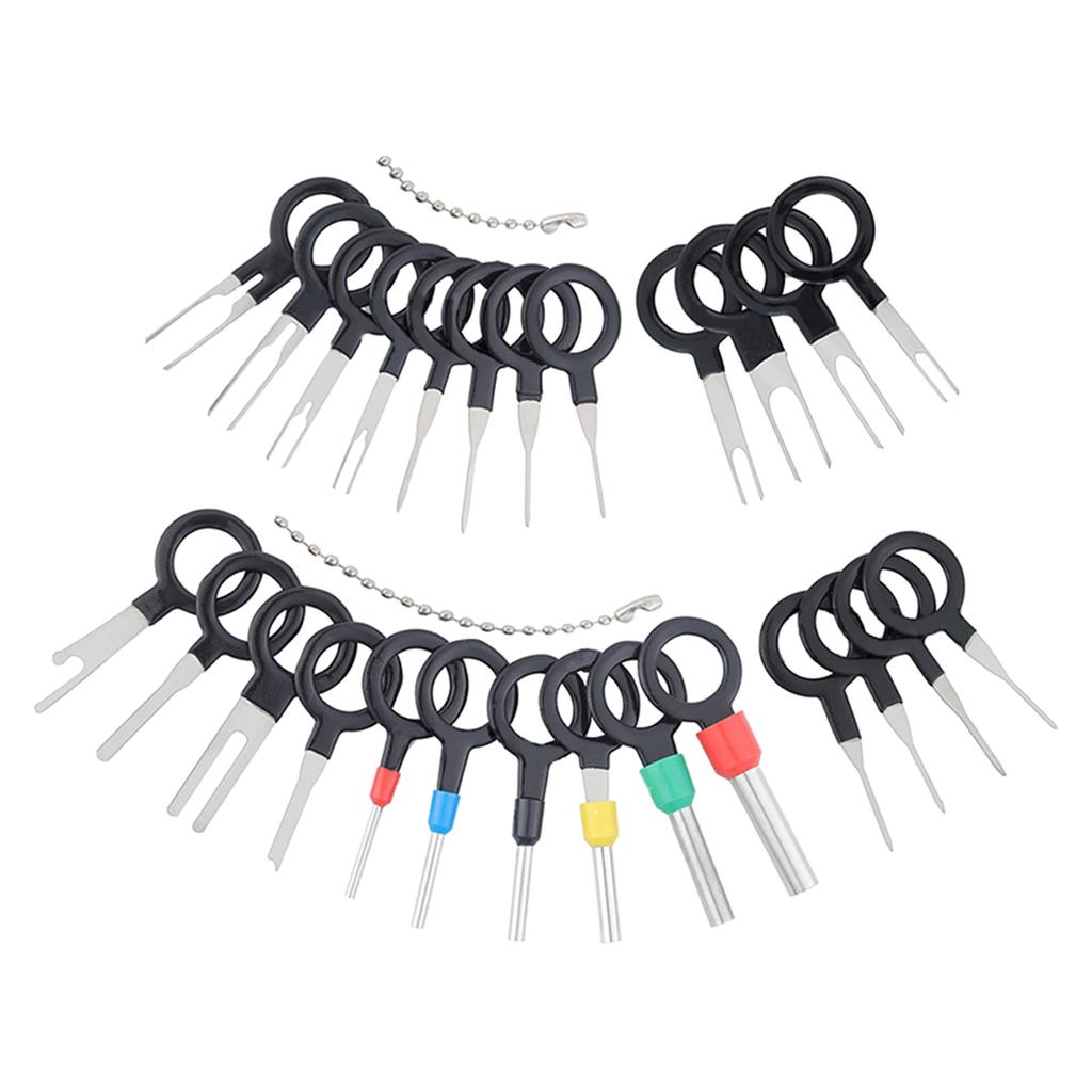Auto Electrical Wiring Crimp Connector Pin Extractor Puller Terminals Removal Key Tools Set For Car Remover Key Tools Set For Most Connector Terminal