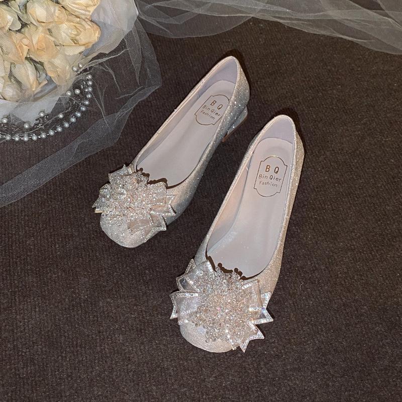 Luxury Beaded Women Heeled Shoes Elegant Square Toe Chunky Summer Sandals Designer 2025 New Woman Pumps Zapatillas Mujer