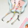 Color Pearl Mobile Phone Case Portable Chain Diy Lanyard Bow Love Wind Lanyard Anti-Drop Small Fresh