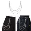Punk Style Metal Body Chain With Spiky Pendant For Unisex Hiphop Fashion