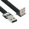 chenyang USB Flat USB Male to Male 90 Degree Down Data Ribbon Flex Extension Cable 2.0 Cable, 2.0 Angle, Transfer, Charging, Adapter, 1.0M